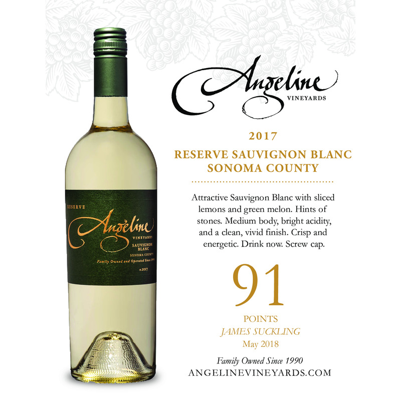 2017 Angeline Reserve Sauvignon Blanc Sell Sheet