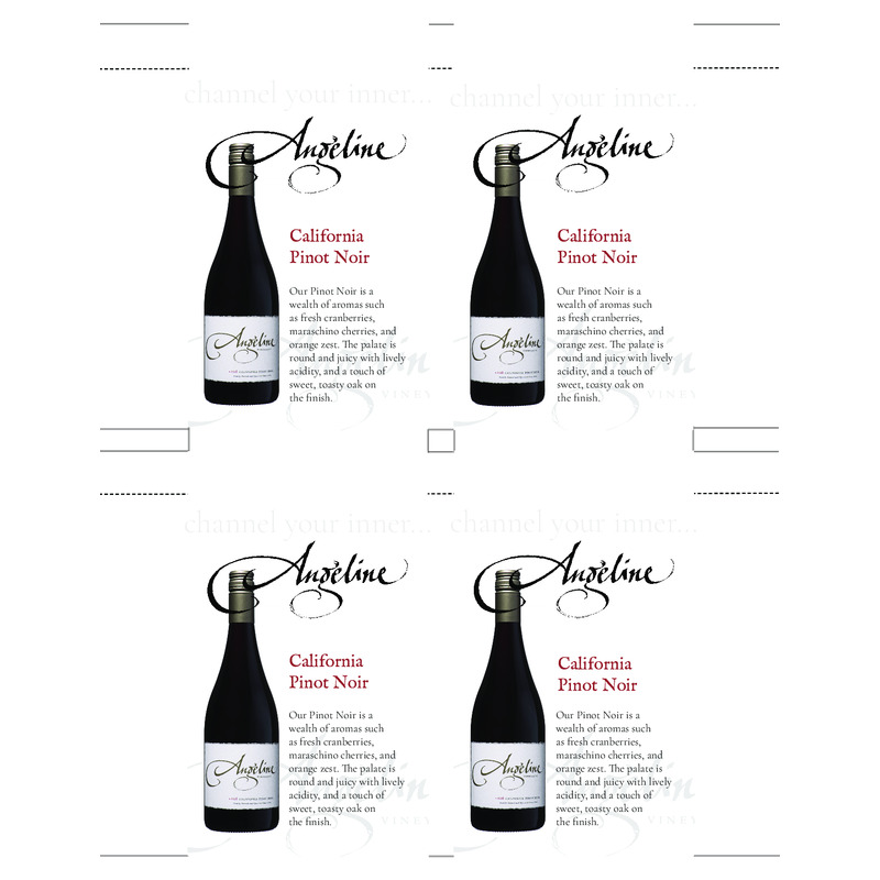 2016 Angeline Pinot Noir Shelf Talker