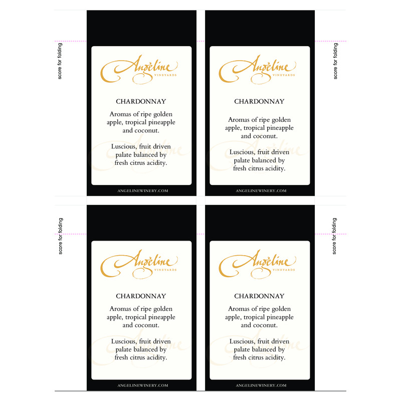 2016 Angeline Chardonnay Shelf Talker