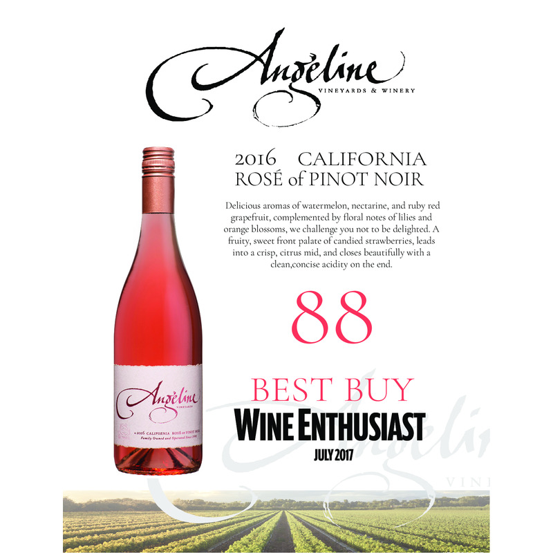 2016 Angeline Rosé Of Pinot Noir Sell Sheet