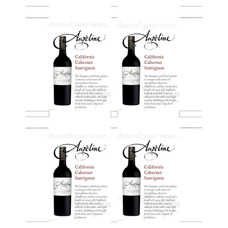 2016 Angeline Cabernet Sauvignon Shelf Talker