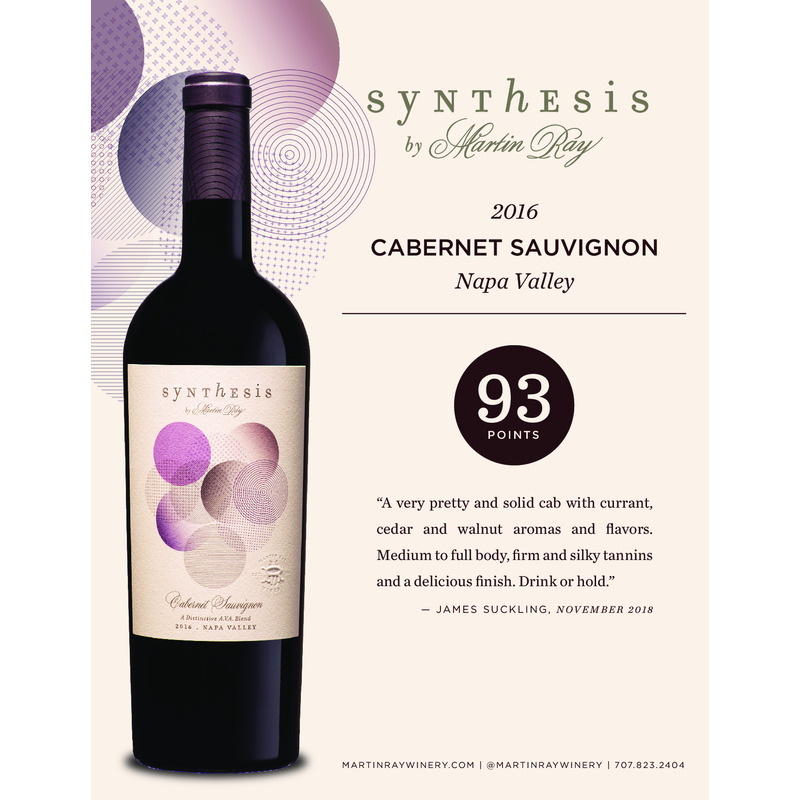 2016 Martin Ray Synthesis Napa Valley Cabernet Sauvignon Acclaim Sheet