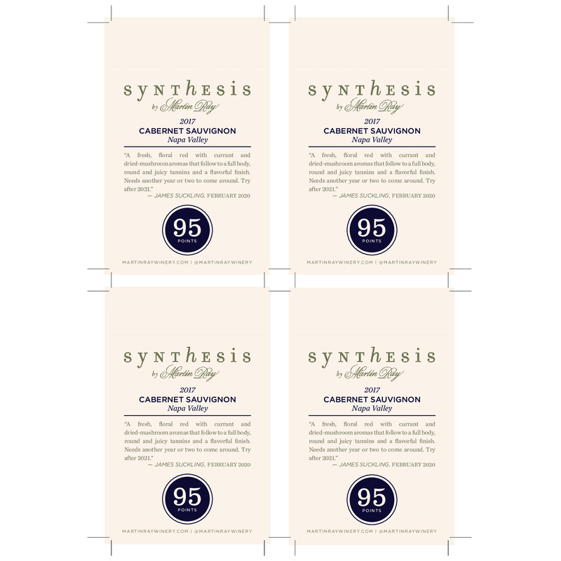 2017 Martin Ray Synthesis Napa Valley Cabernet Sauvignon Shelftalker – 95 pts. James Suckling
