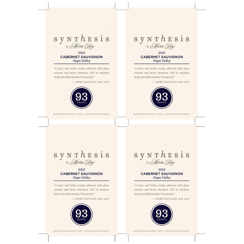 2015 Martin Ray Synthesis Napa Valley Cabernet Sauvignon Shelftalker – 93 Pts. J. Suckling