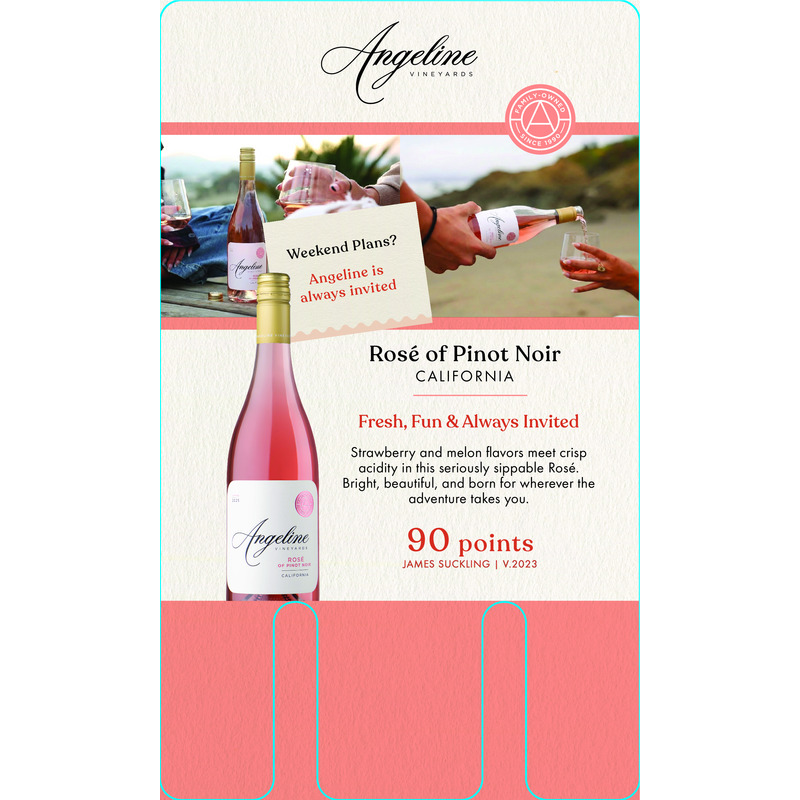 2025 Angeline Rosé of Pinot Noir Case Card