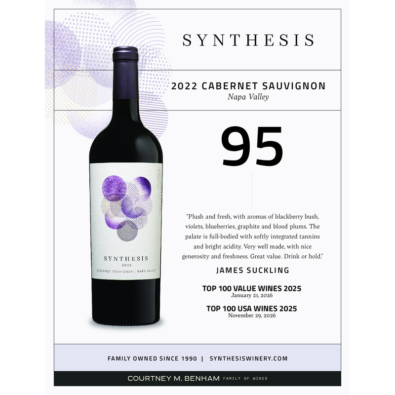 2022 Synthesis Napa Valley Cabernet Sauvignon Acclaim - 96pts  James Suckling