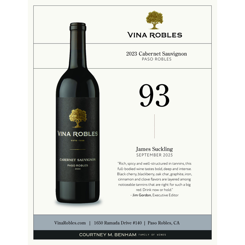 2023 Vina Robles Cabernet Sauvignon Acclaim | 93 JS