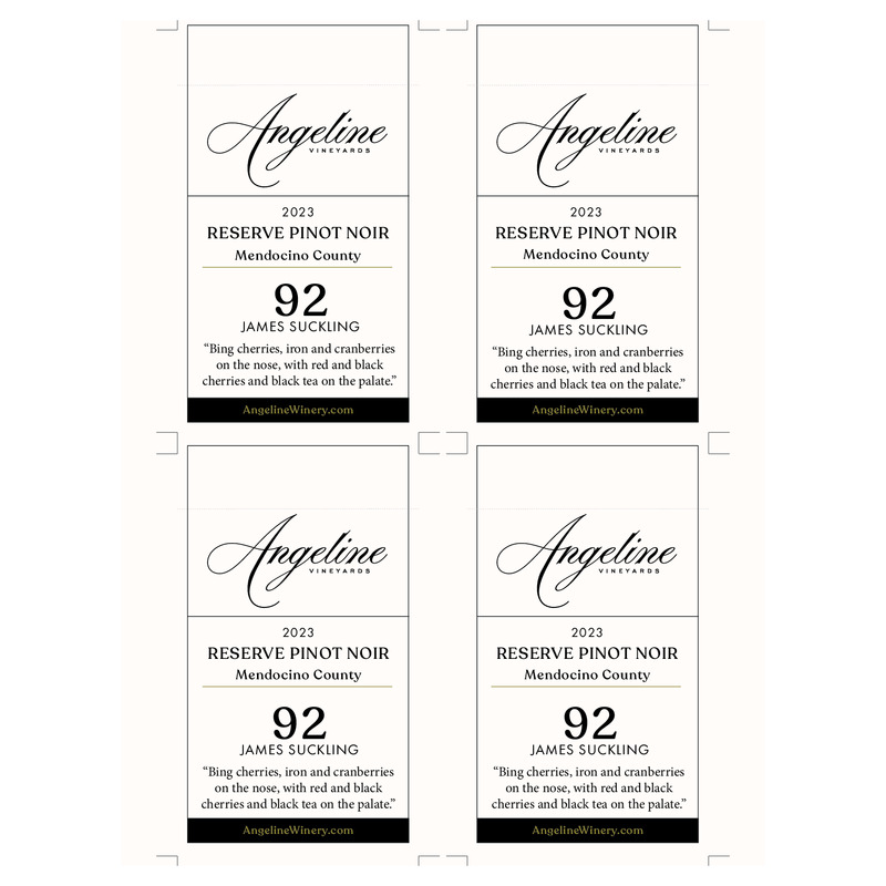 2023 Angeline Reserve Pinot Noir Shelf Talker | 92 JS