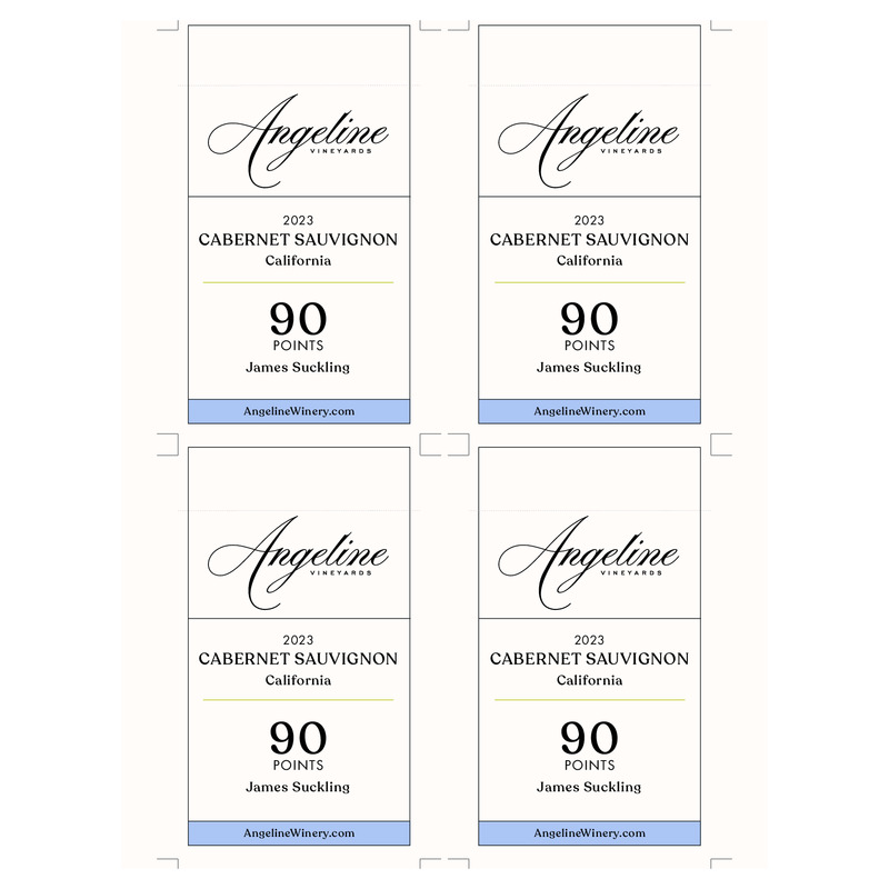 2023 Angeline Cabernet Sauvignon Shelf Talker | 90 JS