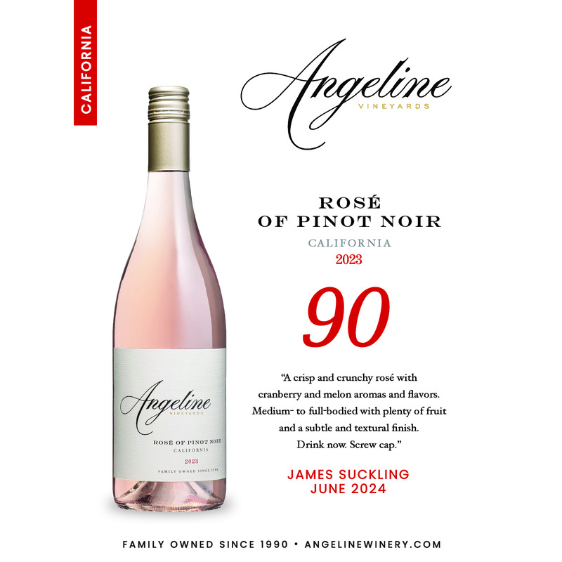 2023 Angeline Rosé Of Pinot Noir Acclaim | 90 JS