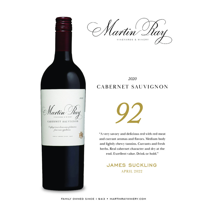 2022 Martin Ray Cabernet Sauvignon Acclaim | 92 JS