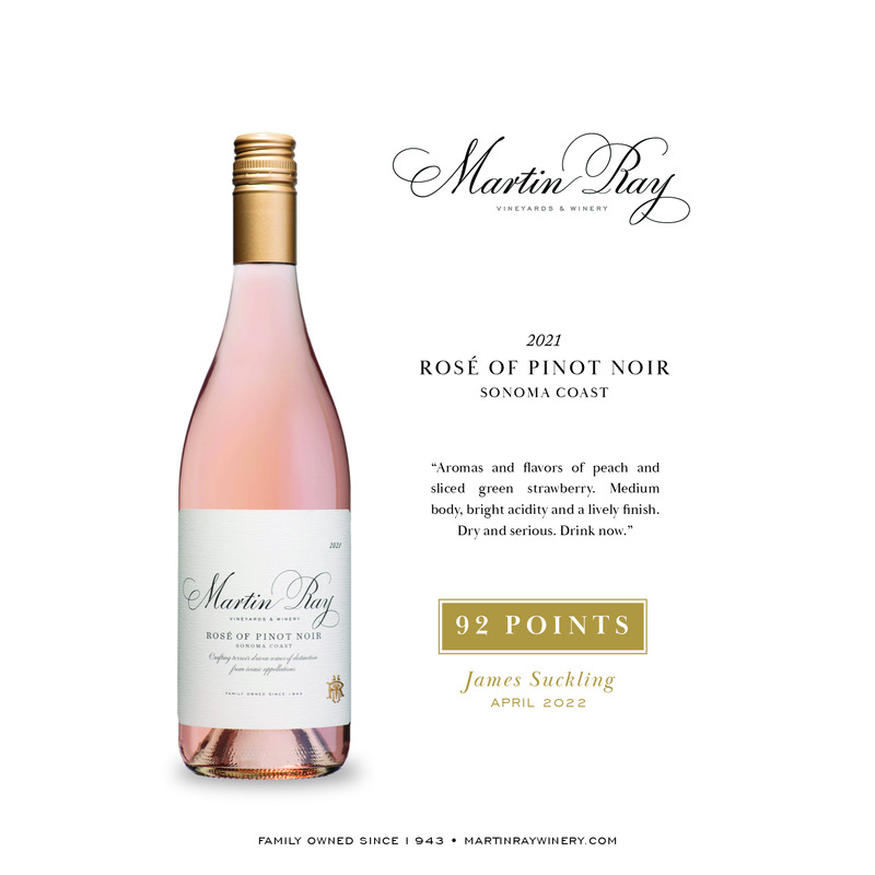 2021 Martin Ray Sonoma Coast Rosé Of Pinot Noir Acclaim | 92 JS