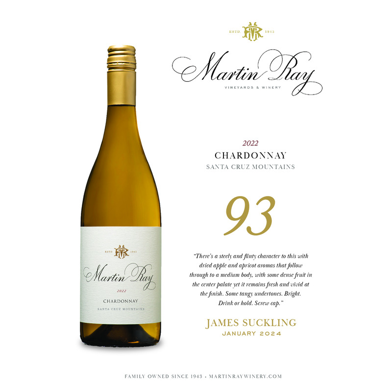 2022 Martin Ray Santa Cruz Mountains Chardonnay Acclaim | 93 JS