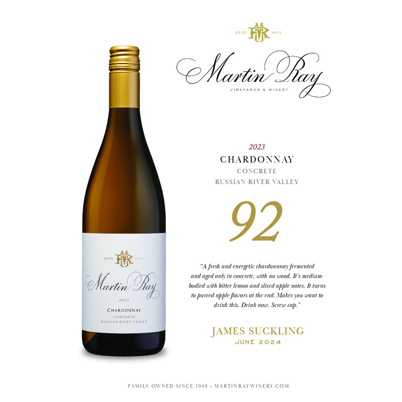 2023 Martin Ray Russian River Valley Concrete Chardonnay Acclaim | 92 JS